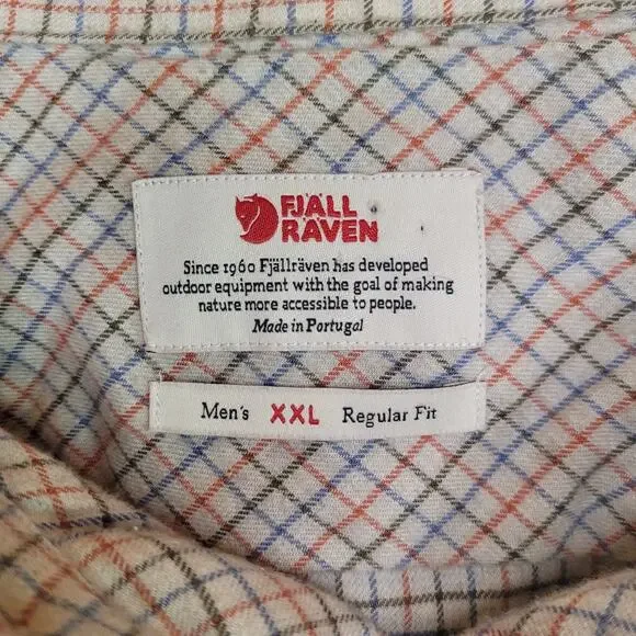Fjall Raven Mens Plaid Button Down Shirt 2XL XX Large Forest Flannel - Picture 14 of 16